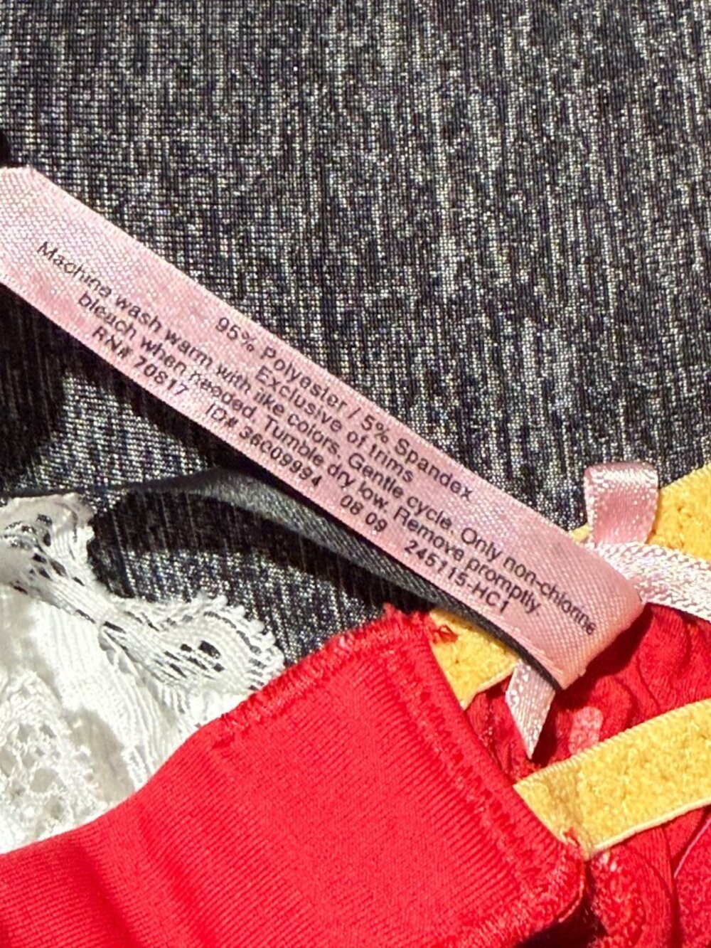Size 34C/M Victoria's Secret Sexy Little Things red polka dot teddy lingerie Y2 - Picture 11 of 16